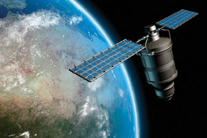 satellite above Earth